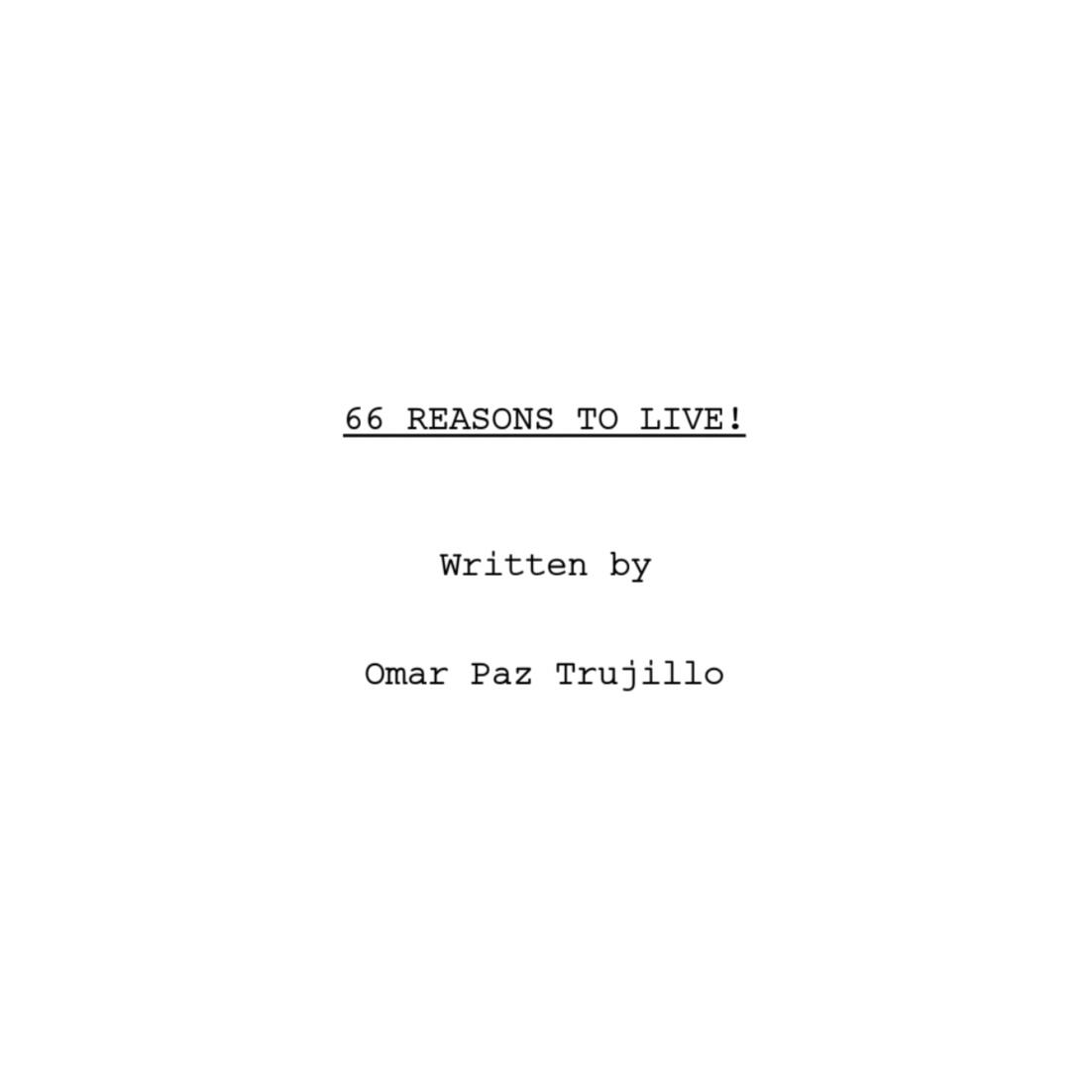 66 REASONS TO LIVE! writing sample